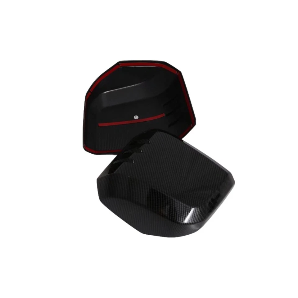 Cubierta de espejo retrovisor lateral de fibra de carbono para Toyota HiAce 2019-2025 2 piezas Foto 2 de 4