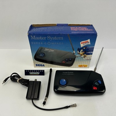 Sega Master System Super Compact w/ Sonic The Hedgehog Pre-Loaded Working