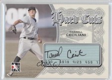 2011 ITG Heroes and Prospects Hard Cuts Silver /24 Darrell Ceciliani Auto 1c7