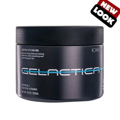 GELACTICA HAIR GEL 18OZ STRONG HOLD WATER BASE ORGANIC INGREDIENTS 