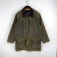 Barbour Classic Beaufort Giacca Cera Uomo C36 Piccolo Verde Country Cappotto Vintage