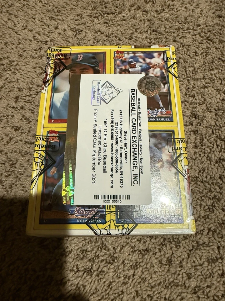 1991 O-PEE-CHEE OPC Baseball FASC Wax Box Unopened FROM A SEALED CASE M53 - Image 3 of 4