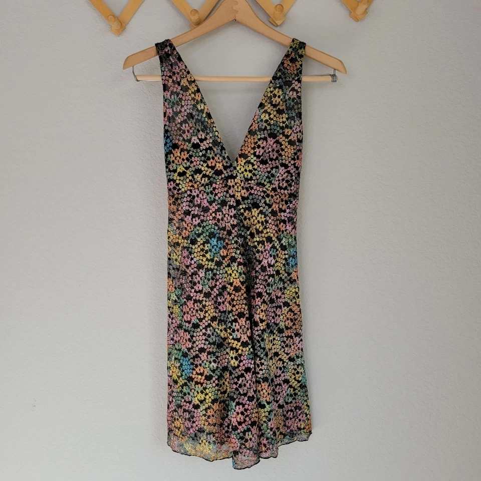 Vestido Babydoll de Encaje Floral Arco Iris Intimately Free People Talla Pequeña Foto 2 de 4