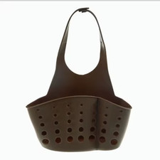 Kitchen Sink Holder Hanging Drain Basket Adjustable Soap Sponge Shelf Organizer