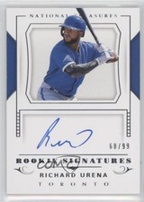 2018 Panini National Treasures Rookie Signatures 68/99 Richard Urena Auto ow1