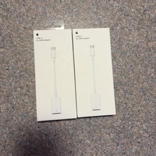 2 Pack Apple USB-C to USB Adapter for Mac A1632 - Genuine MJ1M2AM/A Brand NEW