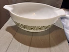 Vintage Pyrex Verde Green Square Flowers 444 Cinderella 4 Qt Mixing Bowl