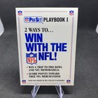 Pro Set Football 1989 Playbook I Win With The NFL Inserts Unscratched Expired