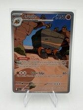 Pokémon TCG Crustle 130/086 Illustration S&V Black Bolt Rare Card IR NM