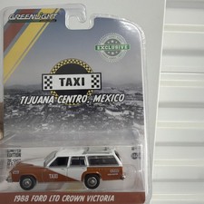Greenlight 1988 Ford LTD Crown Victoria Diecast Taxi Tijuana Centro Mexico V1