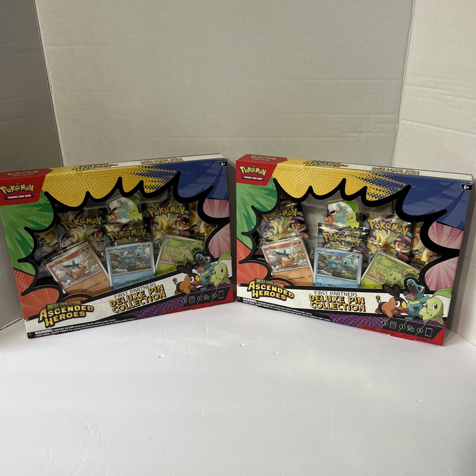 Pokemon TCG Ascended Heros Deluxe Pin Collection New Sealed Boxes Lot Of 2 NEW