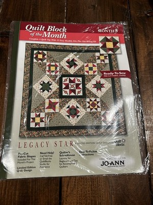 Legacy Star Quilt Block of the Month   Month 3 Kit    Star of Hope    Jo-Ann .