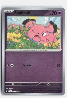 Snubbull 037/094 Phantasmal Flames Common Pokemon Reverse Holo NM