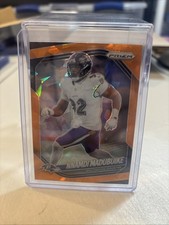 NNAMDI MADUBUIKE 2025 Panini Prizm #22 Orange Cracked Ice Ravens