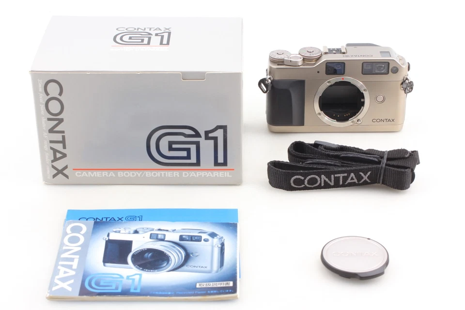 [N COMO NUEVO en Caja] Cuerpo de cámara fotográfica telémetro etiqueta verde Contax G1 de JAPÓN Foto 3 de 4