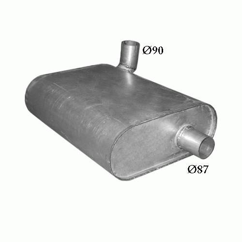 Silencieux AUTOSAN H9-21 en acier lourd anti-corrosion pour bus 150cV 6.5