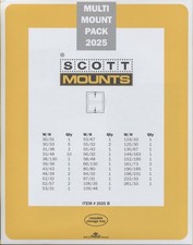 Prinz Scott Stamp Mount Set 2025 BLACK (50 Mounts)