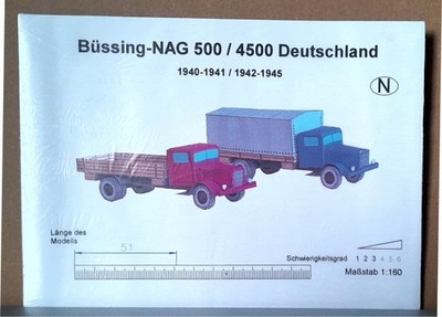 05 Walter Häßner Büssing-NAG 500 / 4500 Deutschland Kartonmodell 1:160