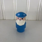 Vintage Fisher Price little people blue sea captain man w/beard Marina 2582