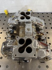 Old Chrome Dual Quad Intake For Early Cadillac. 1958 365cid Old Chrome Dual Quad Intake For Early Cadillac. 1958 365cid