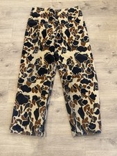 Vintage 10X Hunting Pants Mens M/L Frog Skin Duck Camo Canvas Goretex USA Made