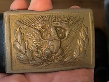 POST U. S. CIVIL WAR ERA BELT BUCKLE, BELT, SWORD GUARD