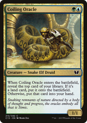 Coiling Oracle Common C15 #213 Near Mint