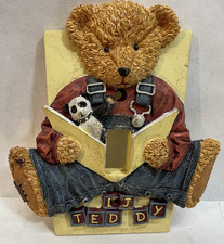 Teddy bear 3D light switch cover for kids baby play room decor, 5"Highx4.75"Wide