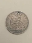 1859 Seated Liberty Silver Half Dollar 50c
