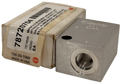 NEW SUN HYDRAULICS GAI-9JH8 90-DEGREE LINE MOUNT MANIFOLD GAI9JH8