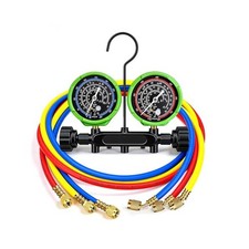 HVAC Manifold Gauge Set with 5FT Hoses, PSI  F A2L Compatible, Fits R32 R