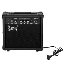 Glarry Black Electri Bass Guitar 20W Amplifiers Electric Bass Sound AMP Black
