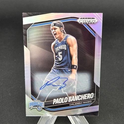 2024-25 Panini Prizm Black Paolo Banchero Silver Prizm Auto #117 - SSP - Magic