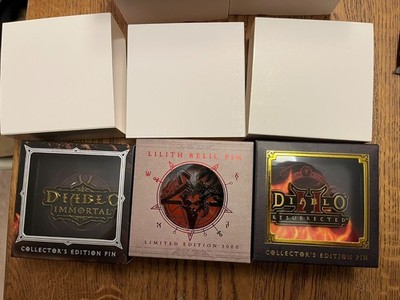 Diablo Immortal Lilith Relic II Resurrected Collector s Edition Pin Lot LE 2500