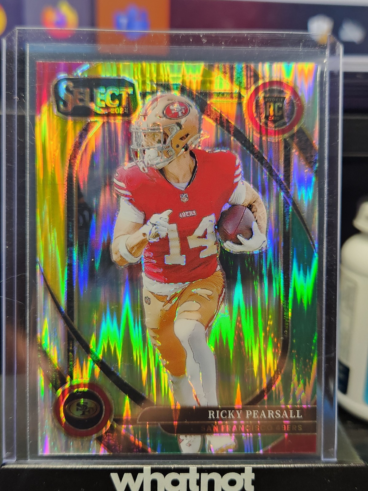 2024 Panini Select - Club Level - Ricky Pearsall #285 Green & Yellow Shock