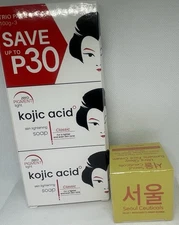 3bar Kojic Acid Soap Skin Lighting with Ultra Glow Tumeric Cream
