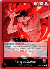 PORTGAS.D.ACE 001 OP16-001 THE TIME OF BATTLE ONE PIECE NM