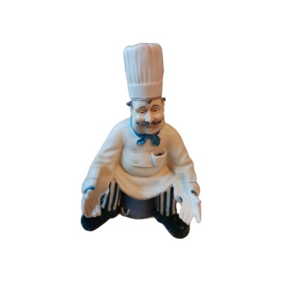 ''Fleur De Lis French Chef Sculpture''  by Tracy S. Flickinger for Mud Pie 10.5x6