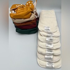 Nora  s Nursery Reusable 7 Cloth Diapers and 7 Inserts