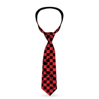 Necktie Standard - Checker Weathered Black/Red (Us Import) Acc Neu