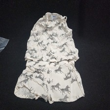 Old Navy Kids 3T Zebra Print Tank Top Shorts Pajama Set Sleepwear