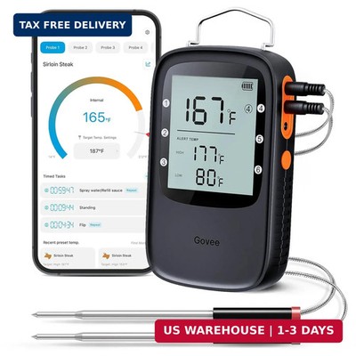Govee Bluetooth Meat Thermometer, Wireless Meat Thermometer for Smoker Oven, Dig
