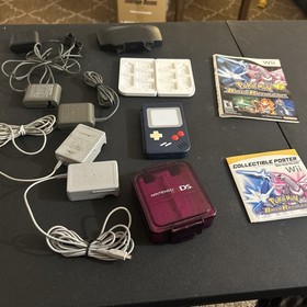 Lot Of Assorted Video Game Extras! Cases Manuals Poster Chargers - Lot As Is!