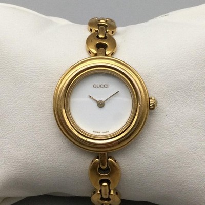 Vintage Gucci Womens Watch 26mm Gold Tone 11/12.2 Swiss New