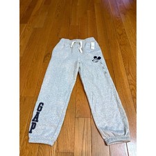 New GAP Kids Disney Mickey Mouse 40 Gray Sweatpants Full Length Size M 8 