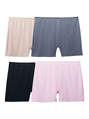 Women's Fit for Me Plus Size Underwear Boxer Brief-Microfiber