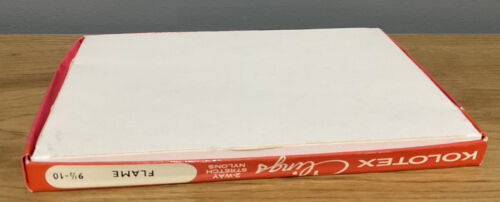 Vintage KOLOTEX CLINGS Stretch Nylon Stockings Flame 91/2-10 UNUSED STILL IN BOX - Picture 6 of 6
