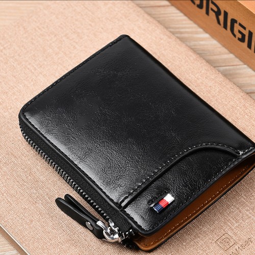 US 1 Pack Men RFID Blocking Leather Wallet Credit Card ID Holder Zipper Purse - Picture 15 of 24