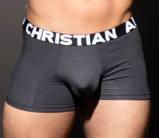 Andrew Christian Almost Naked Bamboo Boxer - 92946 - Charcoal - X-L & 2X-Large