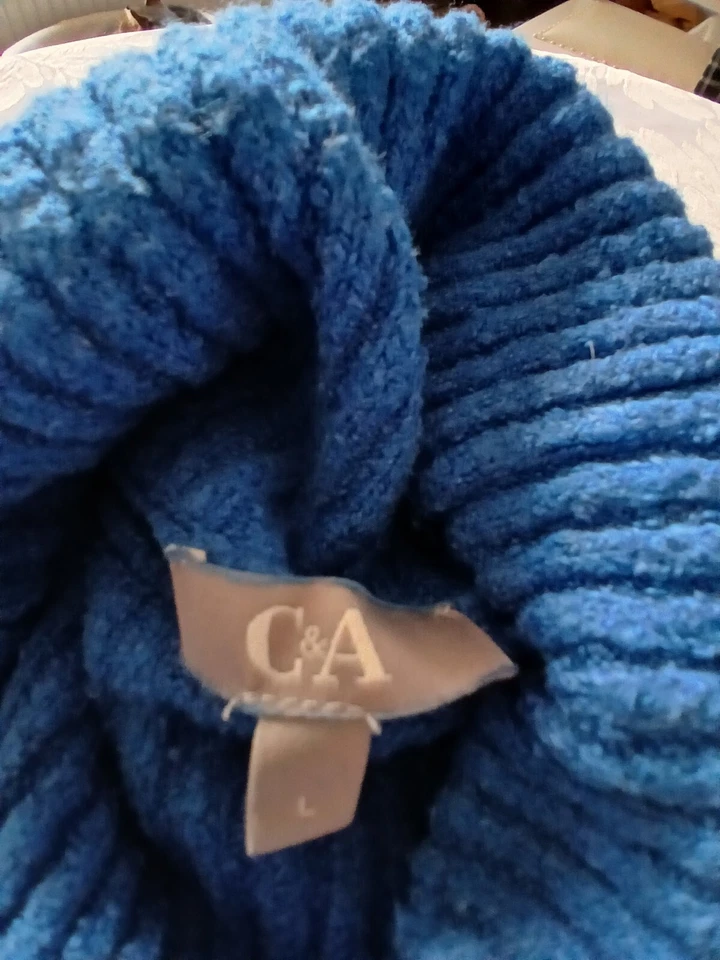 C&A Rollkragenpullover Damen Gr. DE 36 türkis Casual-Look - Bild 2 von 4